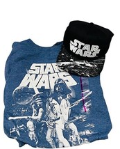 Star Wars T Shirt and Hat snapback 2XL Darth Vader XXL Luke Skywalker Solo R2D2 - £23.62 GBP