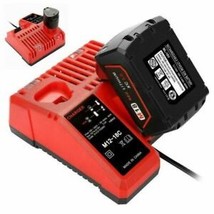 Milwaukee M18 Red Lithium Battery High Output CP3.0 Starter Dual Charger 12V-18V - £93.81 GBP