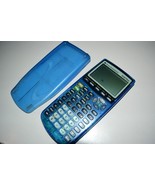 Texas Instruments TI-83 Plus Calculator with cover-SMALL SPOT-clear Blue... - £21.84 GBP