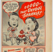 1947 Oxydol Laundry Detergent Advertisement Soap Washing Comic Strip DWXX9 - €8,58 EUR