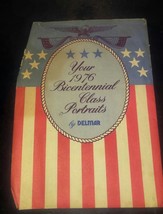 Vintage Delmar 1976 Bicentennial Class Portraits Folder Holder USA Flag ... - $17.99