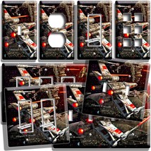 STAR WARS REBEL ALLIANCE X WING FIGHTER LIGHT SWITCH OUTLET WALL PLATE A... - $9.99+