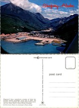 Alaska Skagway Busy Waterfront With Alaska State Ferry Dock VTG Postcard - $9.40