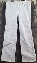 J.CREW Jeans Womens Size 8 Blue Corduroy Flat Front Medium Wash Straight Leg - £15.08 GBP