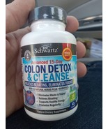 Bio Schwartz Advance 15 Day Colon Detox and Cleanser - 45 Caps - New 06/26 - $16.00