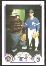 Kansas City Royals Buddy Biancalana 1987 Smokey Bear Fire Prevention Card # - £7.85 GBP