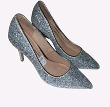 Christian Siriano Women's Silver Glitter High Heel Party Pumps Size 7.5 - $19.94