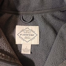 St John's Bay Men's Gray Size Large Long Sleeve Quarter Zip Pullover Sweatshirt image 3