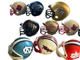 Lot of 8 ACC Ridell Mini Helmets NCAA Football Vintage - $51.13