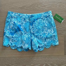 Lilly Pulitzer Buttercup Shorts Ariel Blue Lion in the Sun NWT - £30.24 GBP