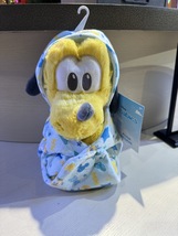Disney Parks Baby Pluto Plush Doll in a Hoodie Pouch Blanket NEW image 1