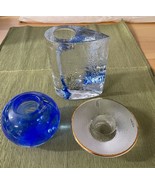 Kosta Boda Art Glass Candle Holders Lot of 3 - $1,846.94 MXN