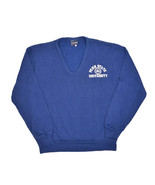 Vintage 80s Penn State University Sweater Mens M Nittany Lions V Neck US... - £31.66 GBP