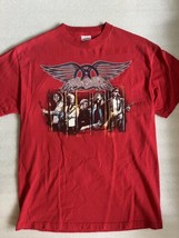 AEROSMITH - 2005/06 Rockin&#39; the Joint Tour Concert 2-Sided T-Shirt (Medium) Red - £23.73 GBP