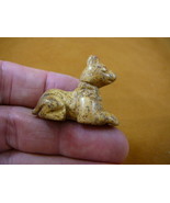 (Y-DOG-LD-578) TAN Jasper Egyptian GOD ANUBIS gemstone carving figurine ... - $266.28 MXN