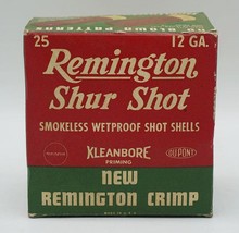 Remington 12 Gauge Shur Shot Shotgun Shells Empty Box - £23.45 GBP