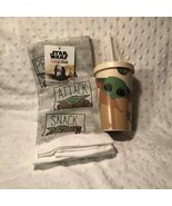 Baby Yoda Travel Cup &amp; Kitchen Towel Combo - $27.06 CAD