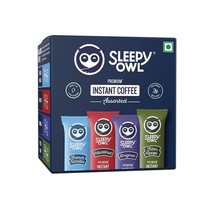 Sleepy Owl Premium Instant Coffee Sachets | 96 gm - Pack of 48 Assorted ... - £21.95 GBP