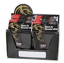 1 Case BCW Premium Black Double Matte Deck Guard Sleeve Protectors for Collectab - £19.20 GBP