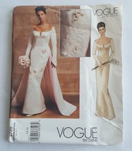 Uncut and factory folded Vogue 2720 Pattern - Wedding Evening Gown Sizes 6-8-10 - £36.14 GBP