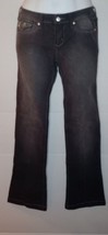 Vintage YMI Black Women&#39;s Jeans Size 7 Long 32 Inch Inseam Low Rise/Bootcut - £13.44 GBP