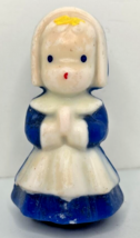 Vintage Gurley Pilgrim Girl Thanksgiving Candle 3&quot; SKU H529 - £19.92 GBP