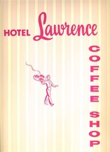 Hotel Lawrence Coffee Shop Menu Dallas Texas 1960&#39;s Haunted  - £66.06 GBP