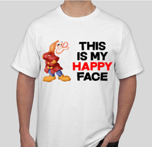 This Is My Happy Face T Shirt - Tshirt Funny Grumpy Grandad Dad Christmas Gift - £9.95 GBP