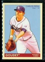 2009 Upper Deck Goudey Baseball Trading Card #187 Carlos Pena Tampa Bay Rays - £7.78 GBP