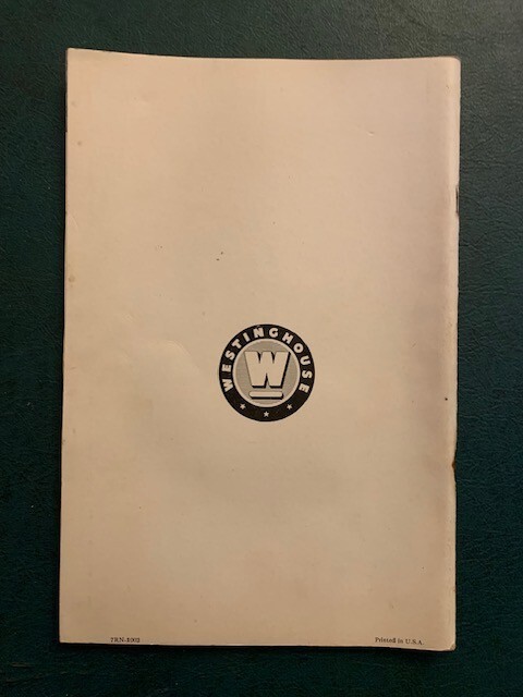 WESTINGHOUSE Electric Range - Cookbook User Manual Guide - Vintage - 50s Style Item image 2