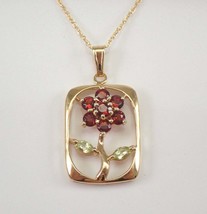 2Ct Round Cut Simulated Red Garnet Emerald Pendant Gold Plated  925 Silver - £94.93 GBP