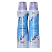 2 Pack Secret Aluminum Free Dry Spray Lavender Hemp Seed Oil Deodorant 4.1oz - £23.69 GBP