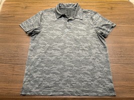 NOBULL Men&#39;s Gray Camo Short-Sleeve Polo Shirt - XL - $29.99