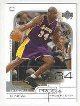 2001-02 Upper Deck Pros &amp; Prospects - Shaquille O&#39;Neal - #38 - £3.15 GBP