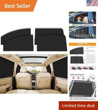 Black Privacy Sunshade Curtain - 4 Magnetic Window Guards for Cool Comfort - $48.00