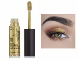 The Body Shop Metal Eye Liquid Metallic Eye Shadow 117 Gold Karat NEW &amp; Sealed - £7.04 GBP