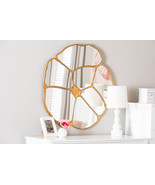 Kyren Antique Goldleaf Flower Accent Wall Mirror - $3,507.67 MXN