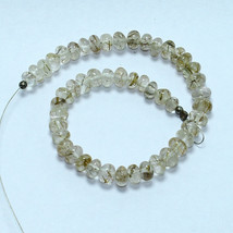 Rutile Smooth Rondelle Beads 7.5 inch Briolette Natural Loose Gemstone Jewelry - £6.41 GBP