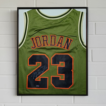 Michael Jordan Signed And Framed Chicago Bulls Mitchell And Ness Jersey COA - £586.80 GBP