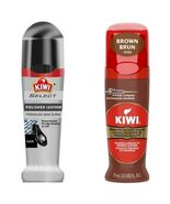 Kiwi Premium Instant Shoe Polish Bundle Brown &amp; Select Black 2.5oz Leath... - $22.11 CAD