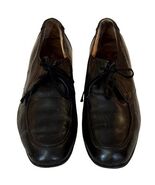 Pierre Cardin Men&#39;s Leather Derby Shoes Sz 12 Made in Greece Black Vinta... - $84.99