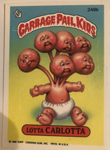 Lotta Carlotta Garbage Pail Kids trading card Vintage 1986 - £2.39 GBP