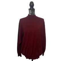 Linea Uomo Long Sleeve Mock Neck Knit Sweater Merino Wool Blend Italy Re... - £22.40 GBP