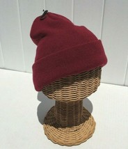 Hot Item! Solid Wine Red Knit Thick Winter Cap Beanie Hat Warm Unisex #C... - £14.33 GBP