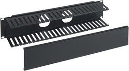 2U 19&quot; Double-Sided Rack Mount Horizontal Cable Manager Finger Duct Panel - $29.69