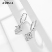 Bic zircon hand earrings korean style green eye earrings for women wedding jewelry 2020 thumb200