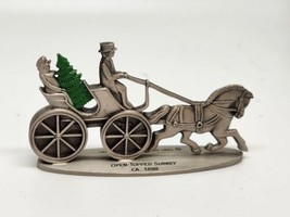 Vintage Hallmark 1981 Open-Topped Surrey Pewter Horse &amp; Carriage Little ... - £11.37 GBP