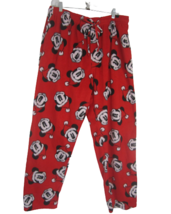 Disney Mens PJ bottom pants fleece XL Christmas Mickey Mouse Santa XL 34W33L  - £14.08 GBP