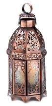 COPPER MOROCCAN CANDLE LAMP - $49.95