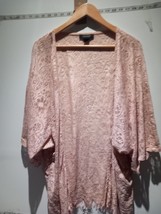 ATMOSPHERE Sheer Duster Cover Up Eyelet Size L EXPRESS SHIPPING - £13.60 GBP